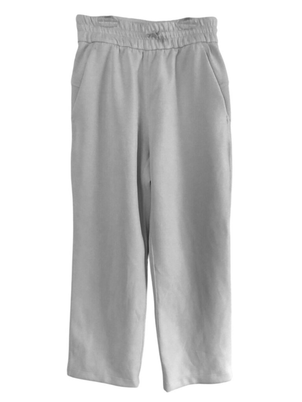 Lululemon Womens Size 6 Softstreme High-Rise Straight-Leg Cropped Pants Gray